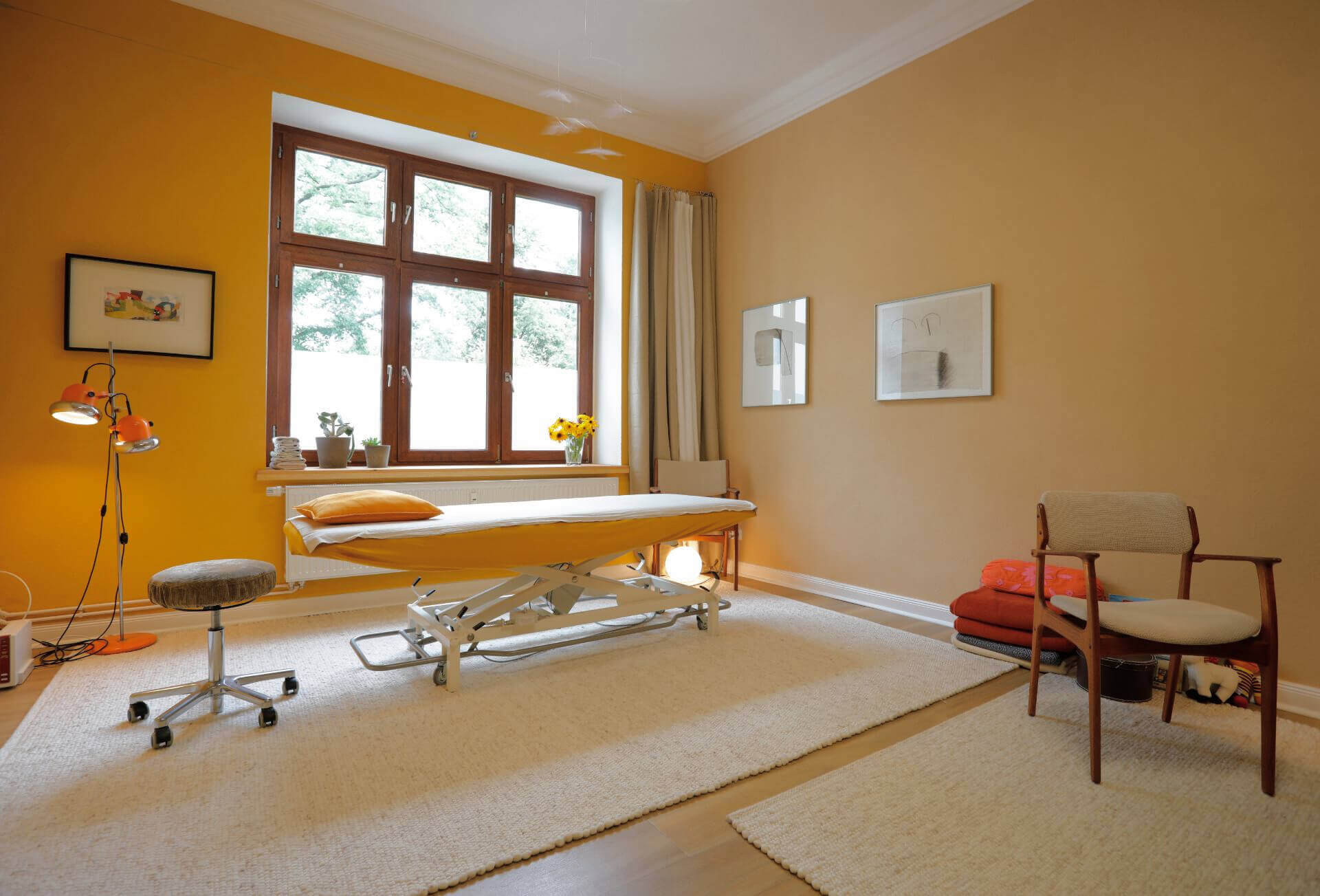 Behandlungsraum der osteopathischen Praxis